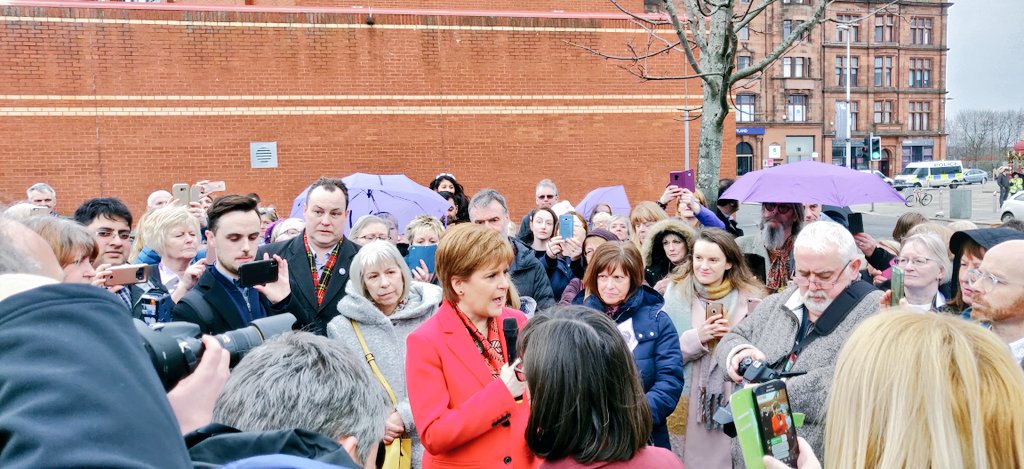 Out in the rain in solidarity with my mum and all the other #WASPI women who had their pensions taken from them by the Tory UK Government.