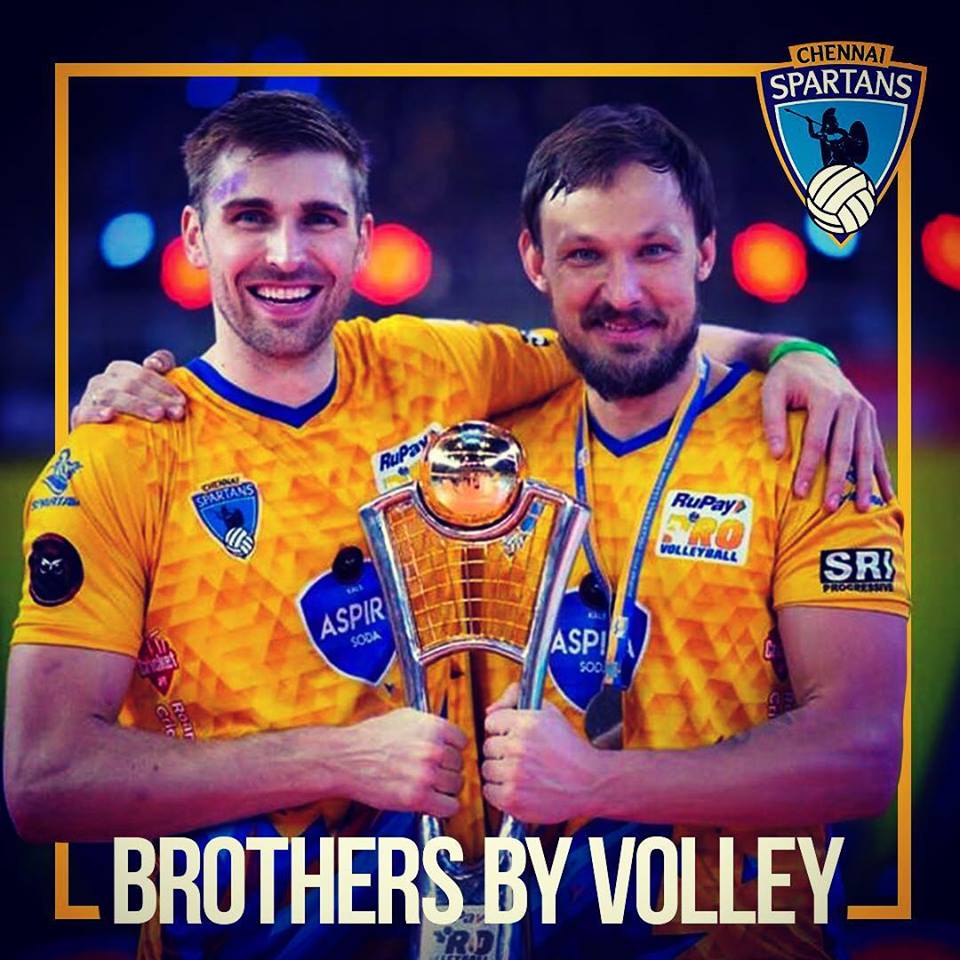 chennaispartans's tweet photo. Here are some picture perfect moments from the final match of the season. #chennaispartans  #rupaypvl #chennaispartanschampions https://t.co/OWMJ8or8sY