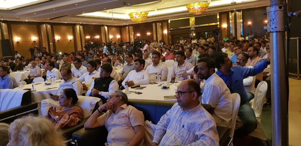 BYJD_Odisha's tweet photo. "JUGGERNAUT - Odisha On the Move" Book  inaugurated by Hon CM  Sri Naveen Patnaik       At MayFair Convention, Bhubaneswar in the presence of other eminent Dignitaries.. https://t.co/mK90gTj4wS