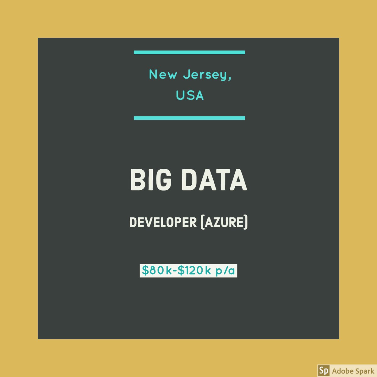 skillsprovision's tweet image. Big Data Developer (Azure) vacancy in NJ, USA
Please visit this link for further details: skills-provision.com/jobs/vacancy-f…
#bigdata #bigdatadeveloper #bigdatajobs #azure #azurejobs #azurebigdata #azurevacancies #usajobs #itjobs #developerjobs #usjobs