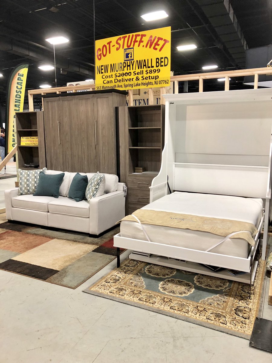 Booth #405 is ready to go for day two of the <a href="/NJHomeShow/">njhomeshow</a> We are here today until 7! Come check out the best space saving solutions for your home! #Murphybeds #Murphysofa #Murphydesk #Savespace #IcanputaMurphybedanywhere #nobodydoesitbetter