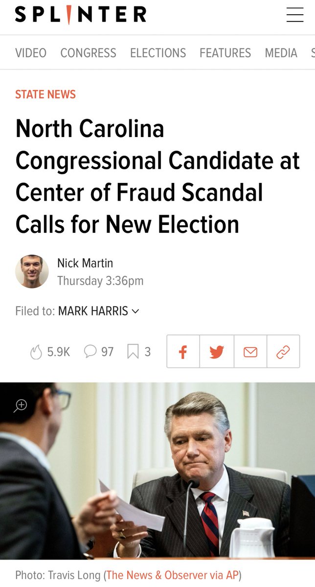 Mark Harris committed election fraud, claimed he didn’t know it was fraud, impacted millions of ppl
•Gets 0 prison & new special election
Crystal Mason voted once, did not know she wasn’t allowed to vote, impacted 0 ppl
•Gets 5 years prison
This is institutionalized racism.