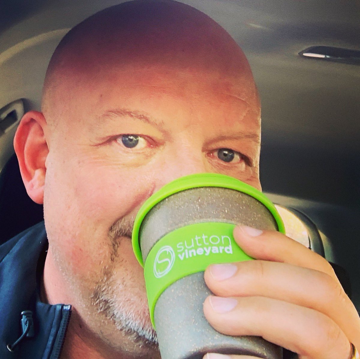 jasonclark's tweet photo. Excited to be back at church tomorrow and the chance to use my new reusable cup. Remember to bring yours. #suttonvineyard https://t.co/geIH8peuUP