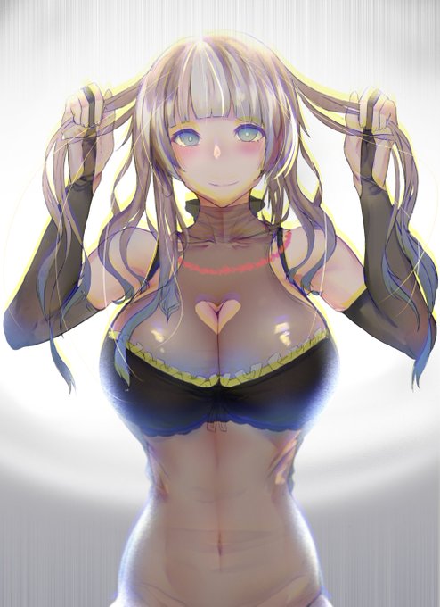 #私の絵柄が性癖に刺さる人に届いてほしい
髪を手で。 