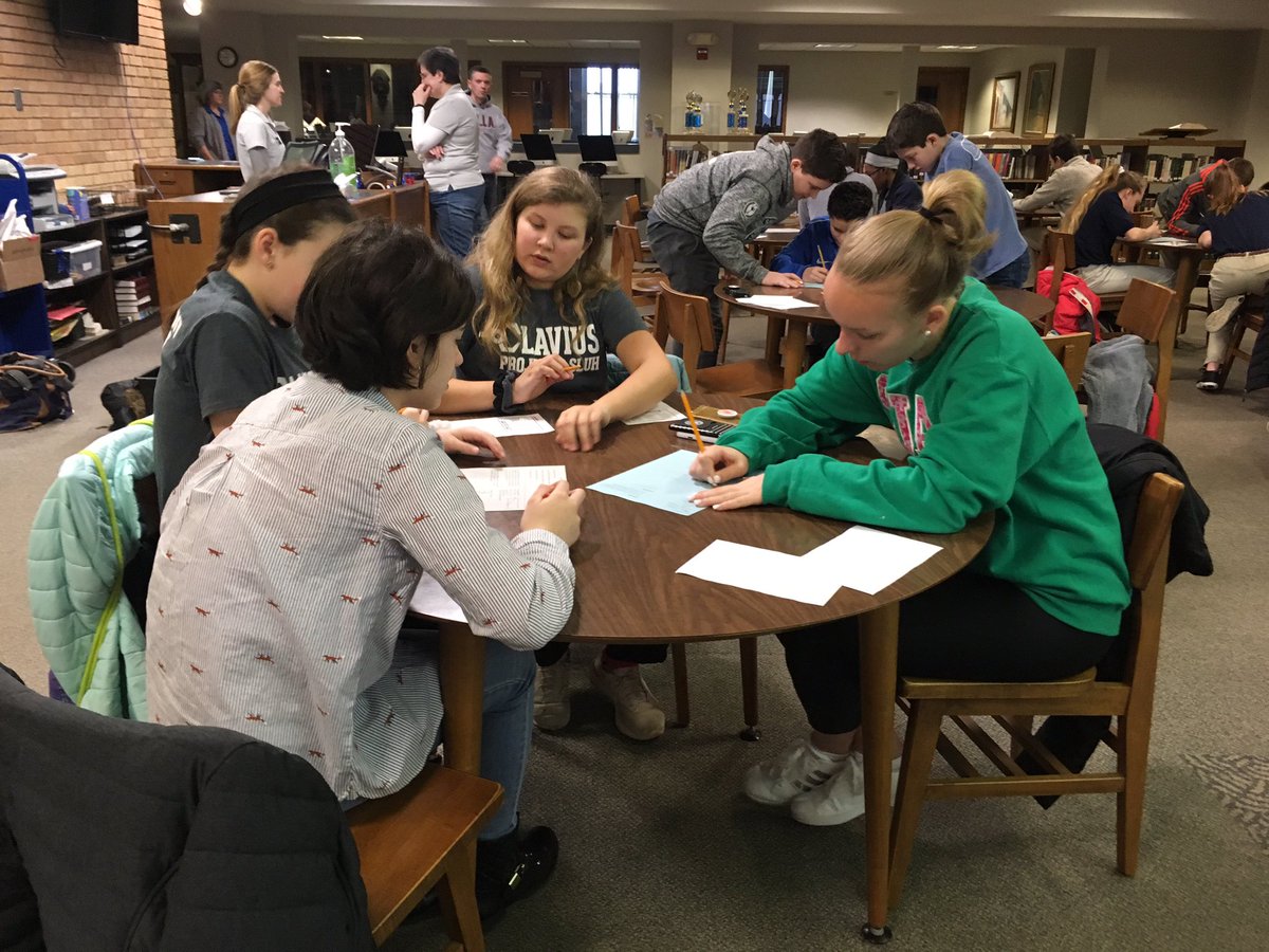 acs8g's tweet photo. Middle School Math Contest st SLUH. Teams are hard at work. You’ve got to love them - Math on a Saturday morning!  @acs8g  #ACSGatorPride https://t.co/hJryhmnnxn
