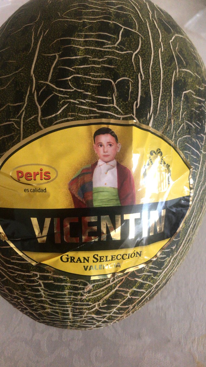 cmpalmaro's tweet photo. @vicenteperissa Hoy saboreé un delicioso melón Vicentin, los felicito, además la publicidad, la etiqueta es sublime! Una alegría https://t.co/AkXNHJ6BMv