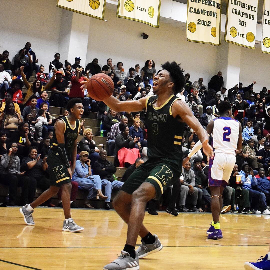 Mrs_Fourre's tweet photo. This is what it feels like to be a Viking. Congratulations to the Kinston Varsity basketball teams on their conference tournament championships last night. Way to keep the legacy alive! @KinstonHS @kinstonmbb @lcpsnc  #undefeatedculture https://t.co/4LvUF89Cnx