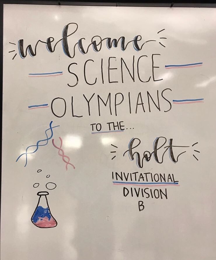 RamsScioly's tweet photo. Welcome to our Division B invitational right here at Holt High School! If you tag us in a photo or use our hashtag #HoltScioly, your photos will be placed in a slideshow. The winner with the BEST photo will be recognized at awards! https://t.co/g91ZfgoNhl
