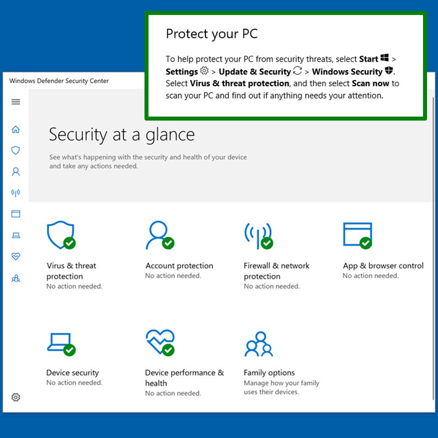 MicrosoftHelps's tweet image. Protect your PC with a quick scan for viruses and threats⚠️!
#WindowsTip

msft.social/k4HZ6n