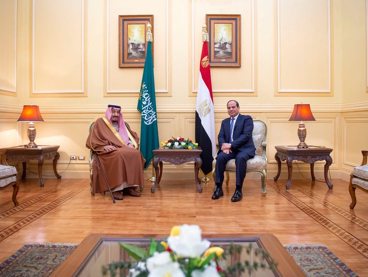 spagov's tweet photo. #صور | #خادم_الحرمين_الشريفين يصل إلى جمهورية #مصر العربية.
#الملك_سلمان_في_مصر 
#واس https://t.co/gOvD2qonVf