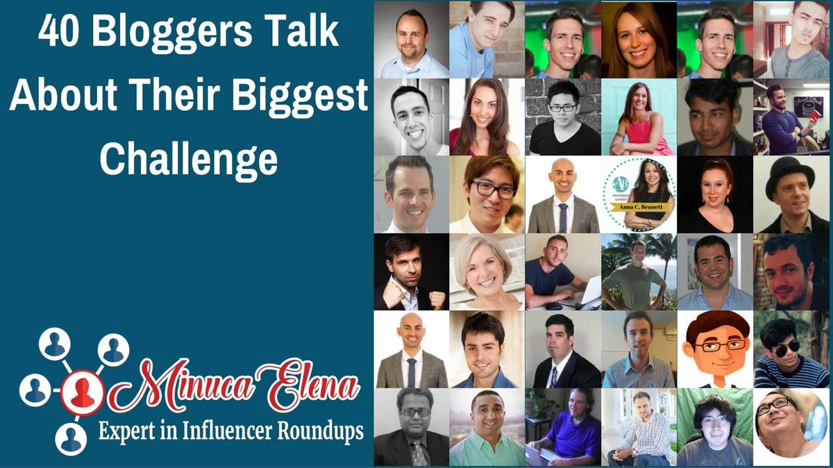 ChrisMakara's tweet photo. 40 Bloggers Talk About Their Biggest Challenge #blogging #tips @MinucaElena https://t.co/A2TZu3bQxt https://t.co/W3zgvatYb5