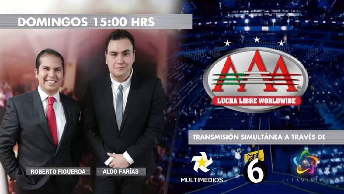 telediario's tweet photo. 🤼♂ | Recuerda que la Lucha Libre se vive por Multimedios Televisión en #CDMX 🅰🅰🅰
#AAAenMultimedios
🕒 3:00 pm
📺 Canal 6.1
🖥 https://t.co/hC6ytwnBKO
📲 https://t.co/sYXf8J3u0v https://t.co/HVCGZFWOxz