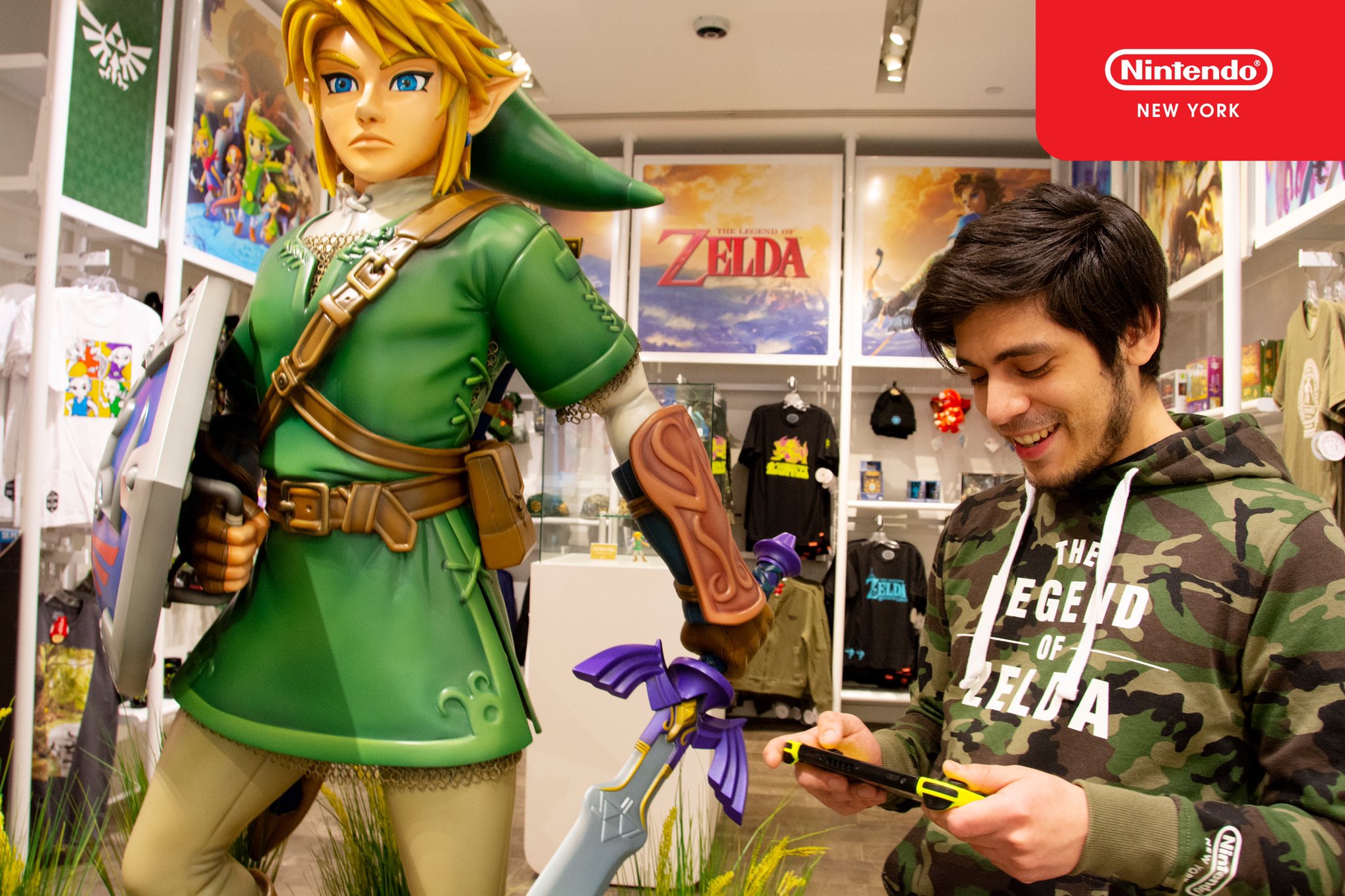 Nintendo NY on X: The Legend of #Zelda series launched in February 1986.  Journey to #NintendoNYC and pick up this exclusive hoodie and other Legend  of #Zelda merchandise!  / X