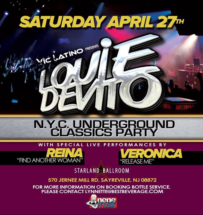 Saturday, April 27th my N.Y.C. Underground Classics Party returns to <a href="/starlandNJ/">Starland Ballroom</a> featuring live performances from <a href="/ReinaMusic/">Reina</a> &amp; <a href="/OneVeronicaGirl/">Veronica Jackson</a> singing all their hits! Get your tickets here! bit.ly/2E9fI5W
