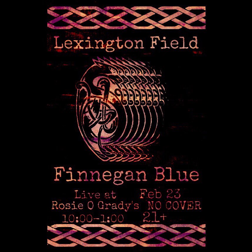 lexingtonfield's tweet photo. TONIGHT, WE FIDDLE ROCK!
Come see us tonight at @RosieOGradysSD with Finnegan Blue! #SanDiego #LiveMusic #FiddleRock https://t.co/RmBUe0gGpe