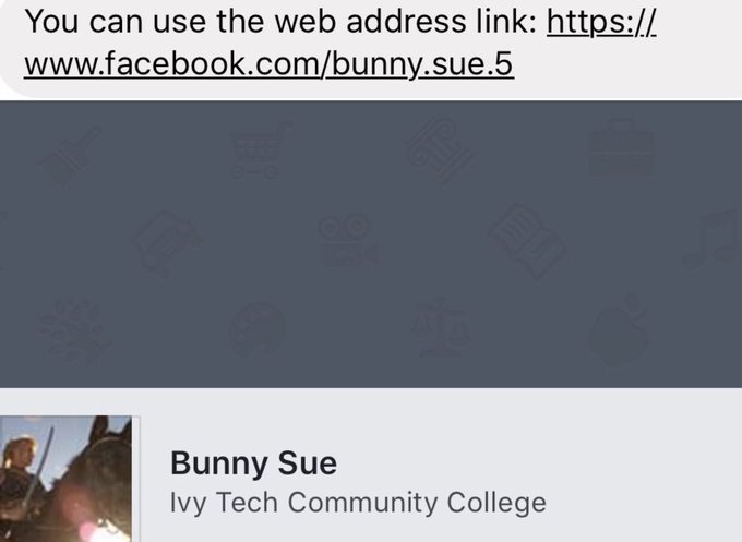 Good morning everyone,  I’d like to invite you to join me on my new Facebook it’s Bunny Sue of course