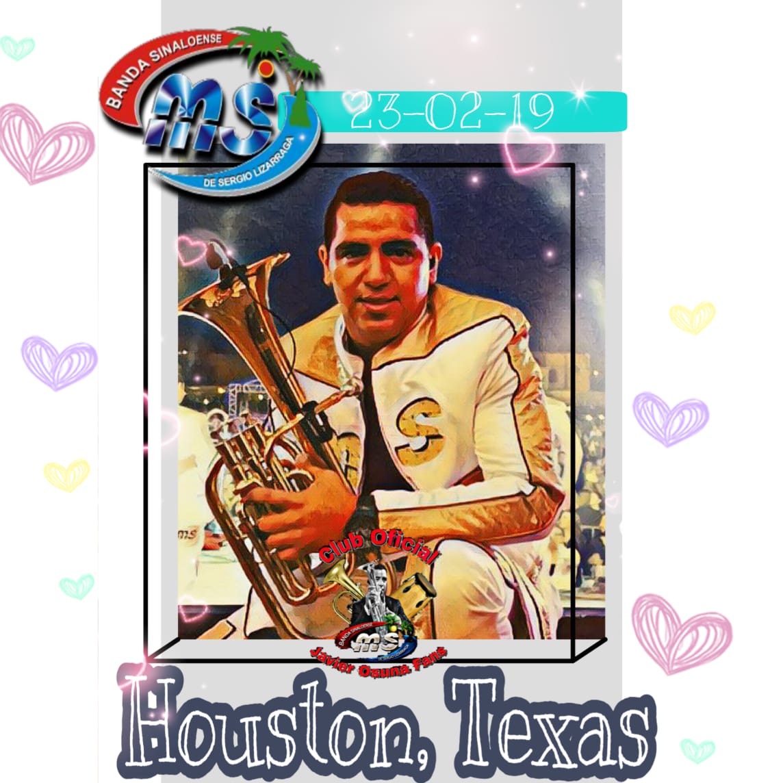 J0895's tweet photo. 🔊23 DE FEBRERO 🔊
Llega la banda más grande de México y más taquillera del momento el fenómeno de las dos letras a
🎤HOUSTON TEXAS🎤
 asiste y vive la hermosa experiencia 
#PorSiempreMiAmor 
#ParteDeMiPorte
@chirasms 🎤
@BANDA_MS ❤
@LizosMusic 🎵
@javierosunafans https://t.co/9UfyBUvJmA