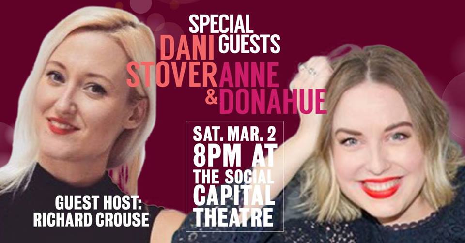 danigray's tweet photo. Imagine my surprise (and delight) to see my mug next to the exceptional @annetdonahue! Come to #MonkeyToast next Saturday (8pm) at @TheSoCap. We'll be interviewed by THE @RichardCrouse, and the cast is hot like π₯π₯π₯ https://t.co/a9DBppQn6q