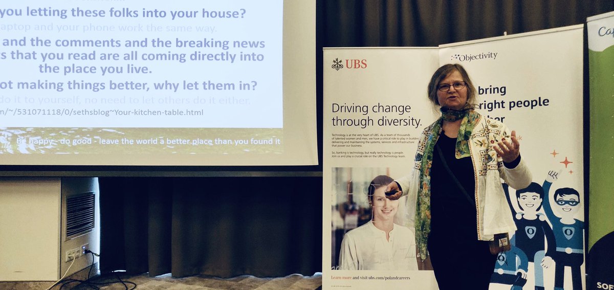 test_fest_'s tweet photo. @IsabelE_Test the @esconfs programme chair closing #keynote of 5th #testfest #conference 👌👍🙌🎤 on Devices and desires #humanSoftware #inclusion @firlejmartha @wroclaw_info @techgirl1908 @maaretp @rikmarselis https://t.co/8HFMQO1kWN
