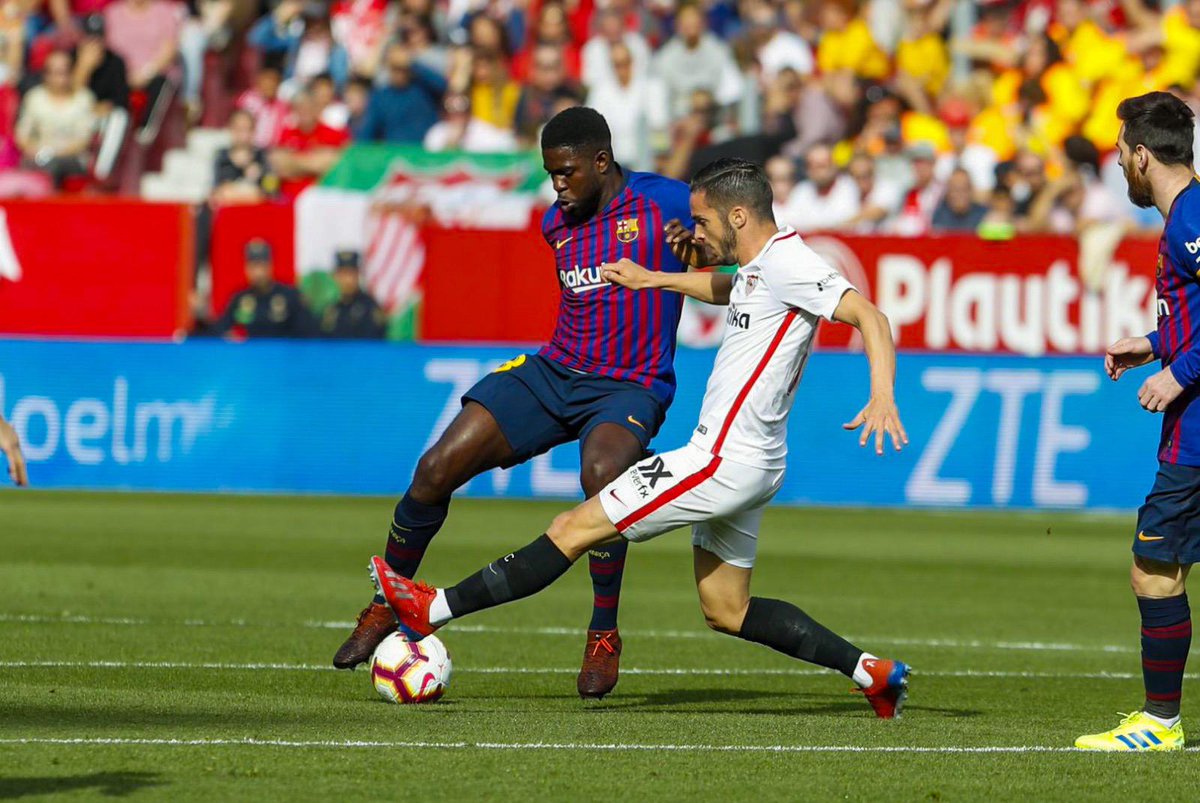 ⏰ We're back under way...
💪 45 minutes to turn this game around!
🔵🔴 #SevillaBarça (2-1)