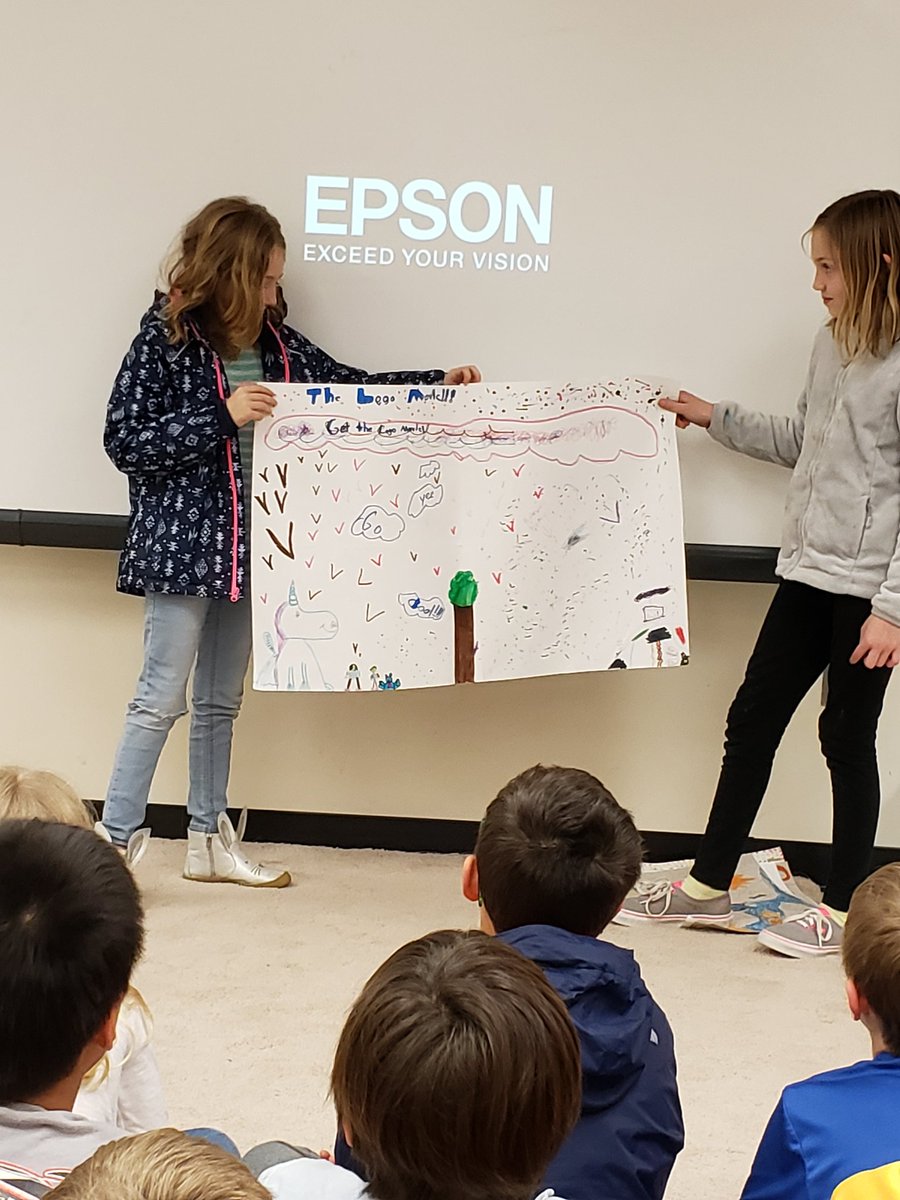 Gayton_ES's tweet photo. Third graders collaborate and use their creative thinking skills to become Promotions Managers for the next Lego movie. After learning area and perimeter, the group chooses a final project to present to the class. #lifeready #creativethinking #GaytonGators #HCPS https://t.co/MtowxsTL0P