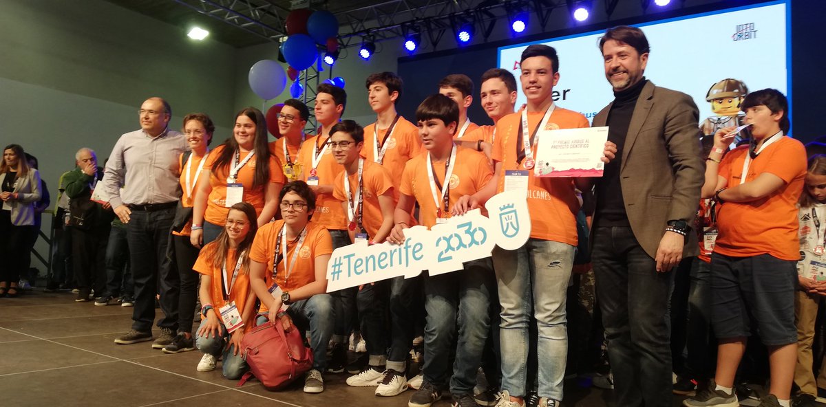 FLLCanarias's tweet photo. Seguimos con más premios a lo visto en #FLLCanarias19
Que el ritmo no pare🚀

🏆 Segundo premio al proyecto científico - Diver Transformer
🏆Primer premio al proyecto científico - Los volcanes Nazaret
🏆Global Innovation Award - Robotnik

#FLLCanarias19 #INtechTenerife https://t.co/C3Ad2yQfzW