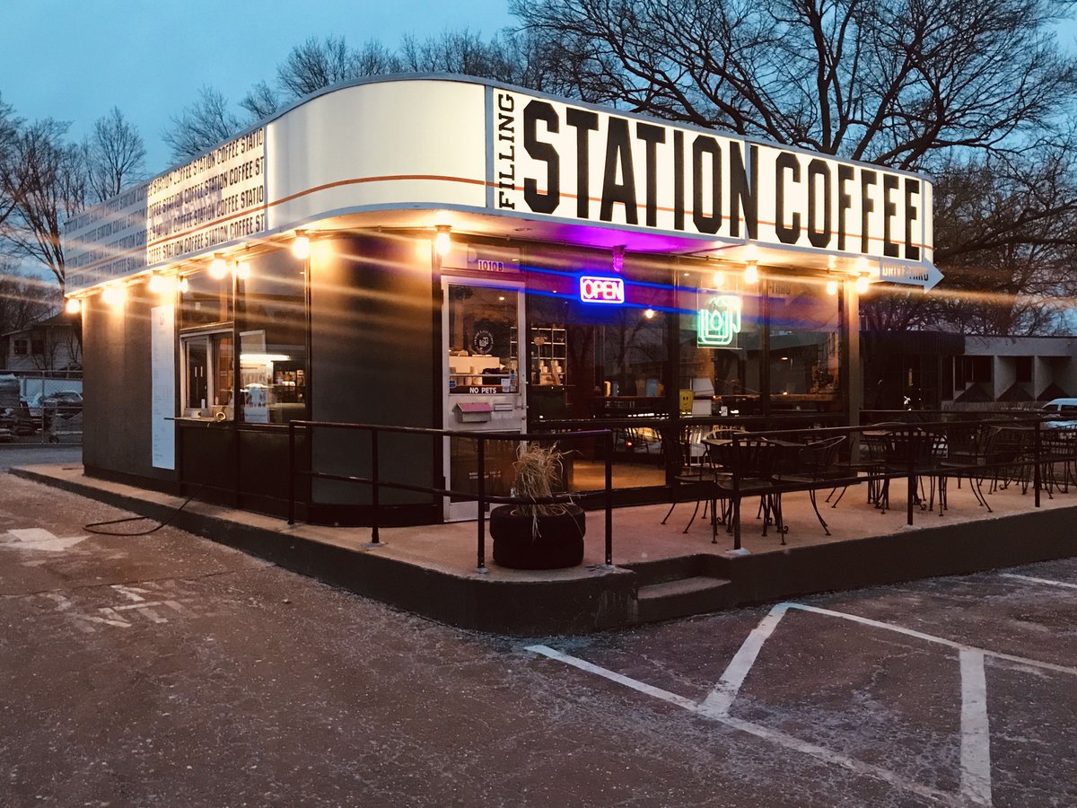 Dreaming of good coffee and a gorgeous shop? You have found us. #fillingstationcoffee #WestportKC #KCMO #igkc