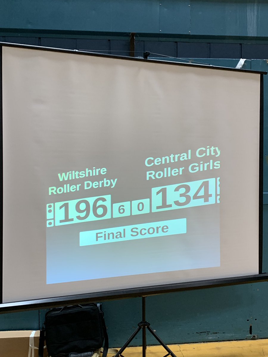 WRD vs CCRB game finished with an official final score WRD 196 - 134 CCRB! two excellent games of Roller Derby today! Thanks to all that came and watched :) <a href="/WiltsRD/">Wiltshire Roller Derby</a> <a href="/The_CCR/">Central City Roller Derby</a> @BritChampsLive #T2WW #RollerDerby #WFTDA
