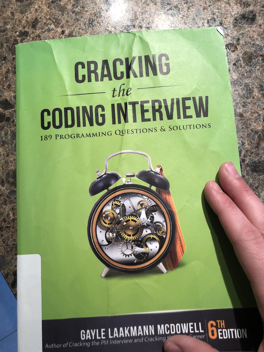 natebrake's tweet image. Lookout tech companies, here I come. Anybody else used this book? #crackingthecodinginterview