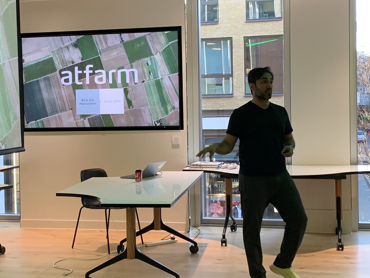 BeMyAppEMEA's tweet photo. Jay Patel giving us an overview of @Atfarm_fr - how they have digitalised this farming and fertilisation with this venture @BCGDV #DVImagines https://t.co/UfOpb2mgVd