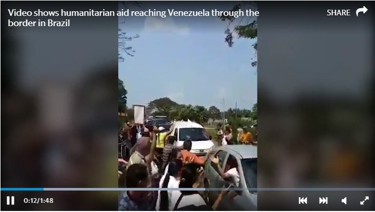 The first trucks with humanitarian aid are on their way to #Venezuela
https://hrld.us/2Xm3sbk