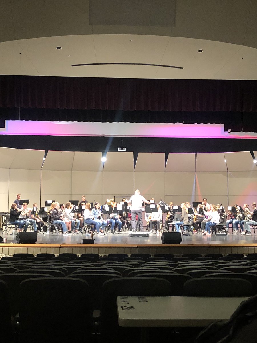 District honor band festival day 2! Concert is this afternoon at 2PM