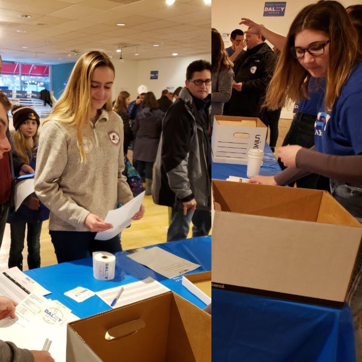 WomanOfField's tweet photo. New to canvassing? Don’t worry, our interns will get you set up with your packets and a quick training so you can get on the #DoorsforDaley! #DaleyforMayor https://t.co/hwT97nroda