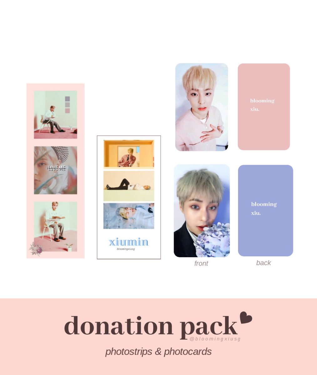 bloomingxiusg's tweet photo. if anybody is interested in contributing, we are accepting donations to help fund this event!

each $5 donation is entitled to one donation pack ♡

more details here: https://t.co/gaxGy6dQot https://t.co/410IYhlCIJ