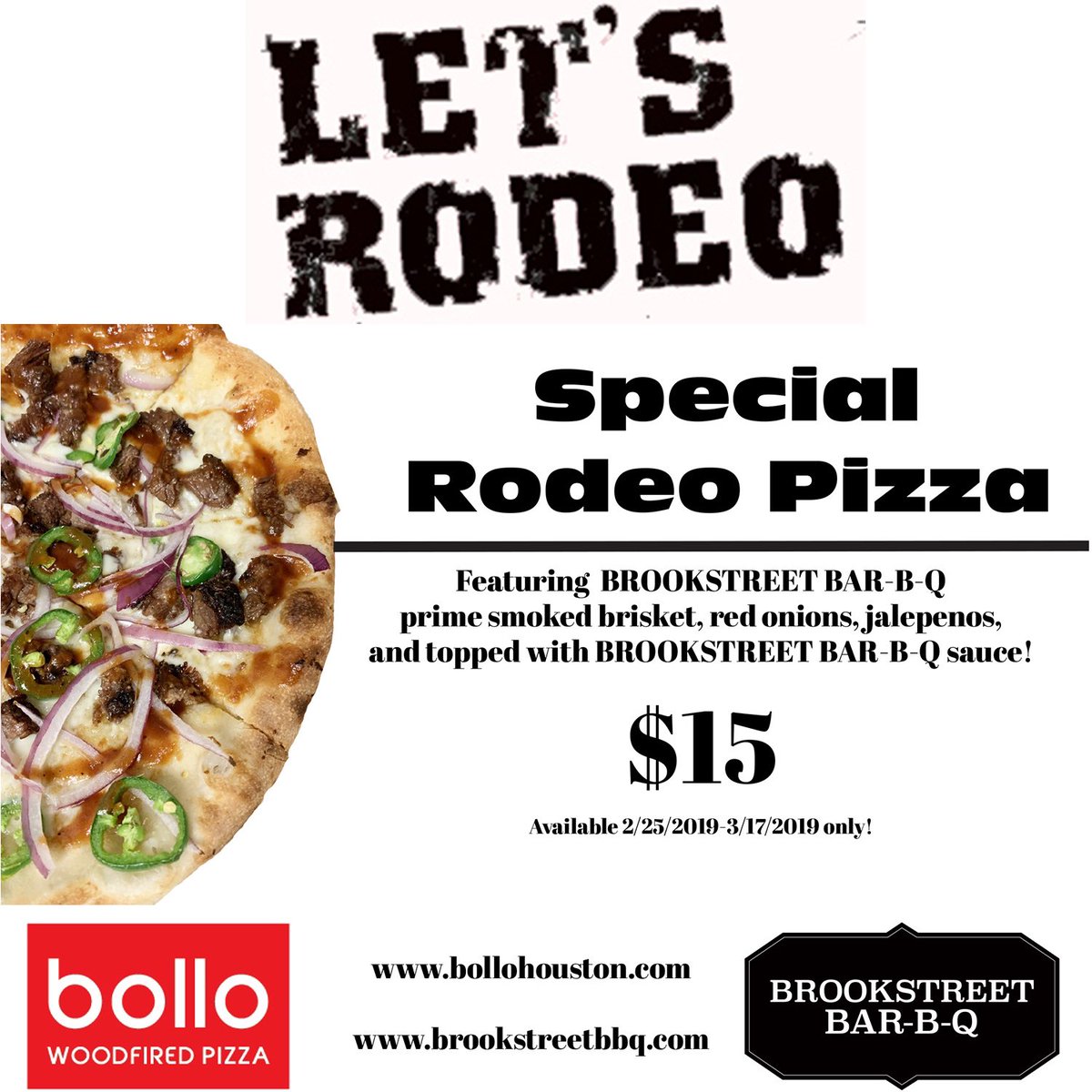 BolloHouston's tweet image. #rodeo #houstonrodeo #brookstreetbbq #bbqpizza #brisket #brisketpizza #Food #houston #pizza #bbq #foodiehouston #houstonfoodies