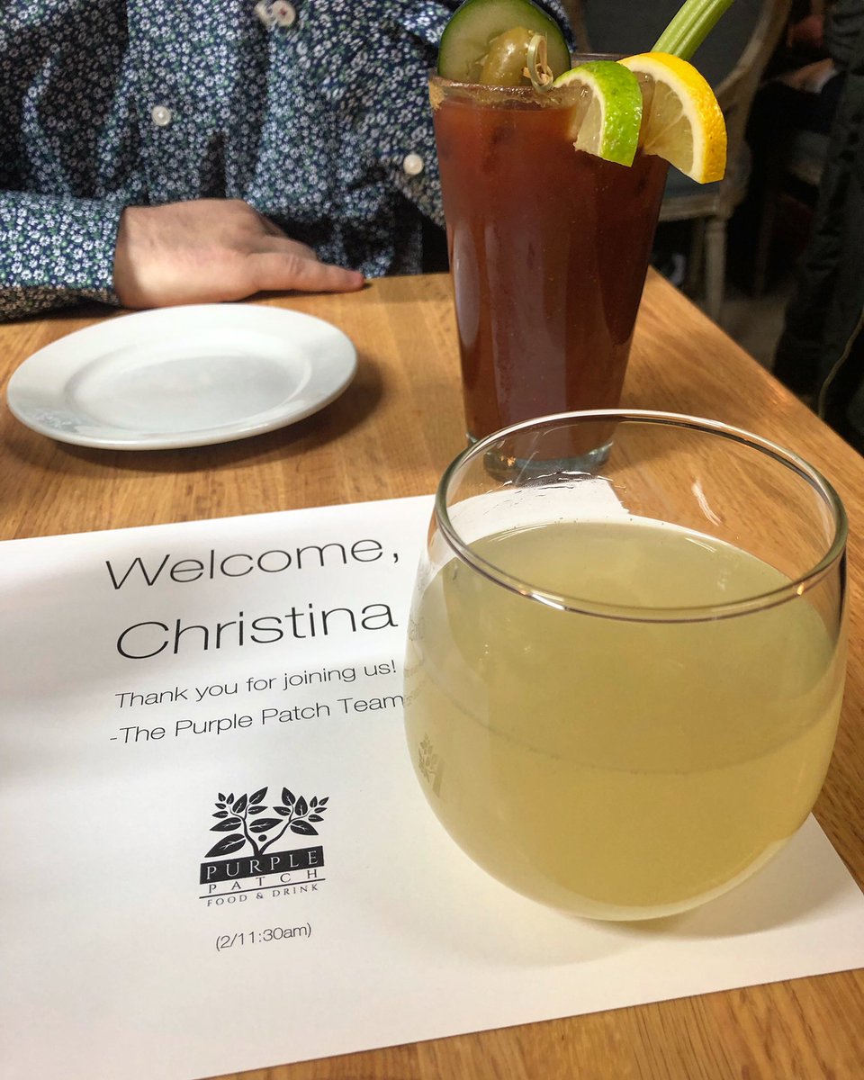 JusttheBottle's tweet photo. Checking out @purplepatchdc’s brunch. Loving the ginger lemon mimosa and wings. Yes, wings at brunch are a great idea. #purplepatchdc https://t.co/7iiXhrQX1i