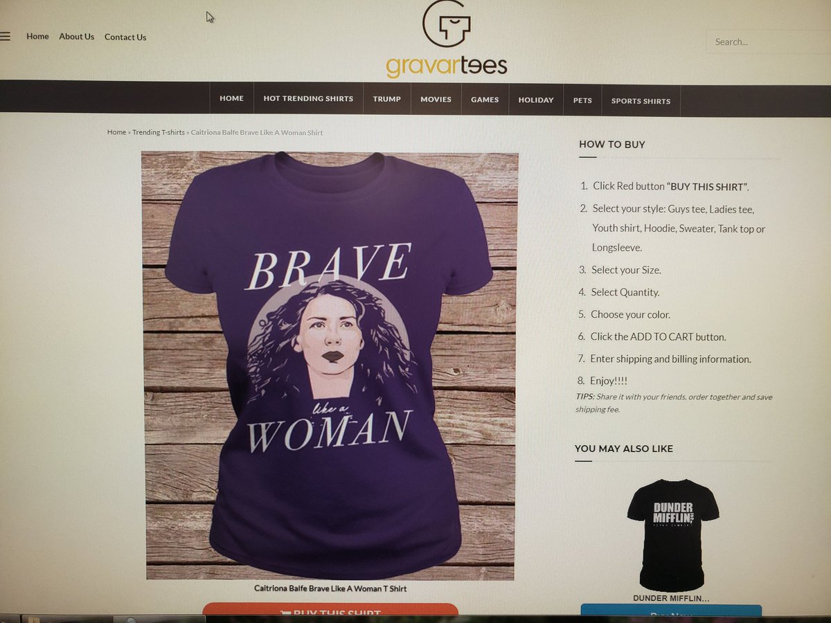 TinyTunney's tweet photo. @WChildCancer @caitscaraids @caitrionambalfe Hi. I'm not sure how else to officially report this, but this Gravartees site has stolen the #LoveBraveStrong shirt designs and is selling them. I can DM the three links if that's helpful. https://t.co/4kcPZzRMwJ