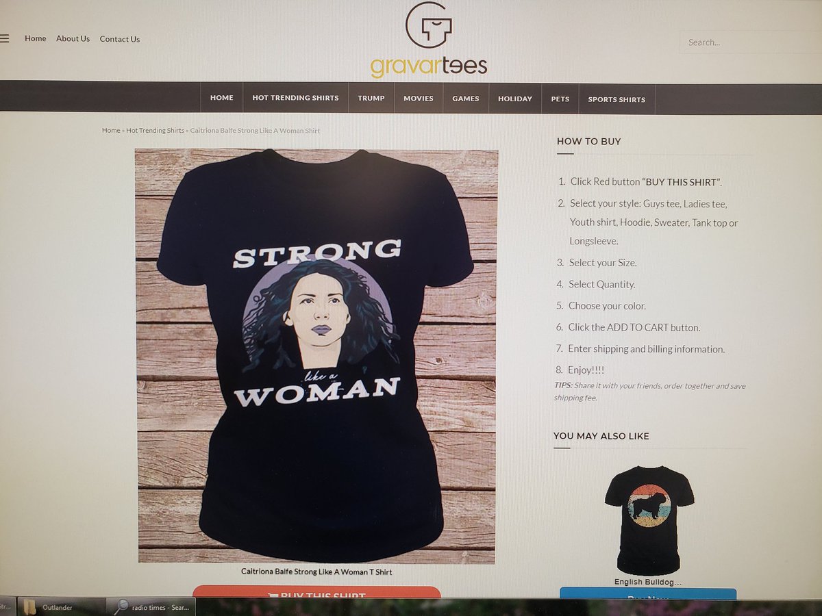 <a href="/WChildCancer/">World Child Cancer</a> <a href="/caitscaraids/">Cait's Caraids 2021</a> <a href="/caitrionambalfe/">Caitríona Balfe</a> Hi. I'm not sure how else to officially report this, but this Gravartees site has stolen the #LoveBraveStrong shirt designs and is selling them. I can DM the three links if that's helpful.