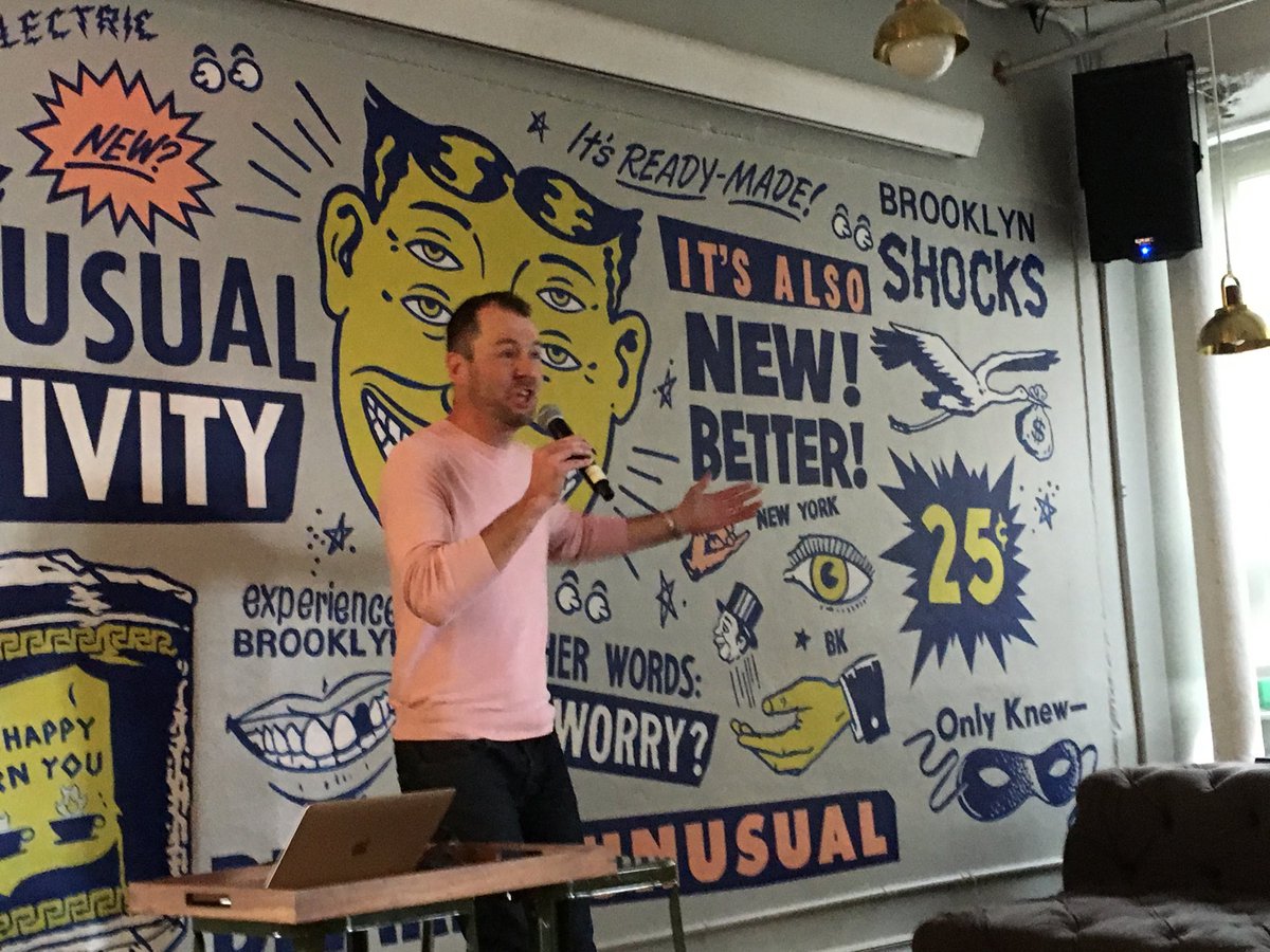 nwhysel's tweet image. Chris Avore in the Thunderdome. Yes there was a projector screen there just a minute ago. I promise. #wiad19 #DesignForDifference (and the unexpected) ⁦@ChrisAvore⁩