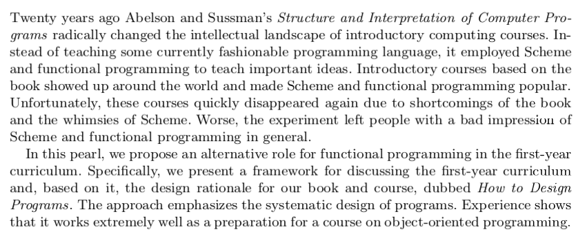 papers_we_love's tweet photo. The Structure and Interpretation of the Computer Science Curriculum - Felleisen, et al. https://t.co/QmFwABGxcQ

#SICP #HTDP #scheme #education #compsci #critique https://t.co/x6mewWpiIv