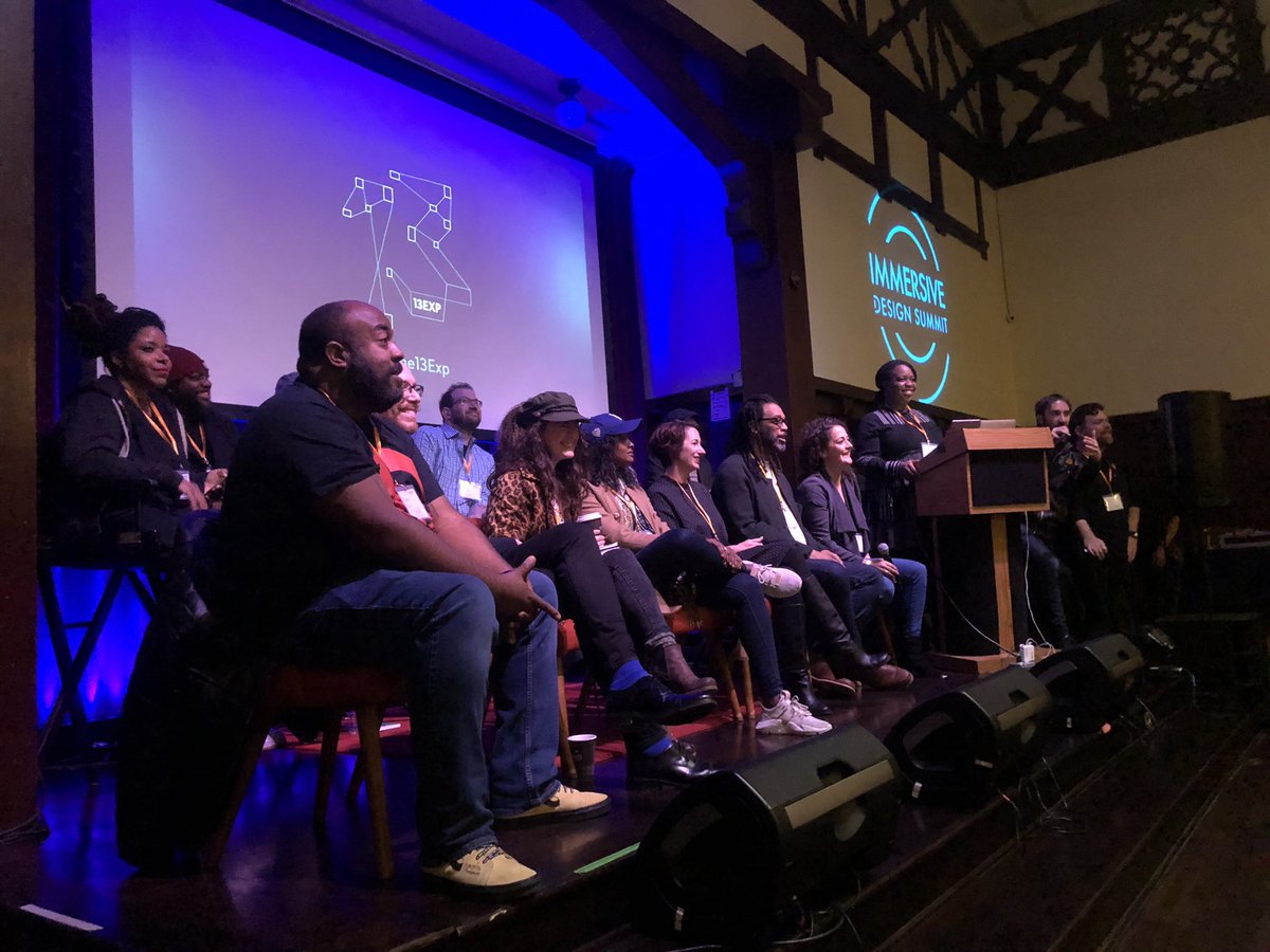 DesignImmersive's tweet image. Starting off day 2 with a panel with @The13exp moderated by @TracySturd of The League! #ids2019
