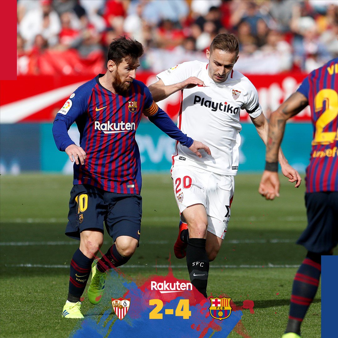 🔥 #SevillaBarça (2-4)
👟 Navas, Mercado / 🐐🐐🐐 @LuisSuarez9
Another historic comeback.
Another historic #Messi performance.
💪#ForçaBarça