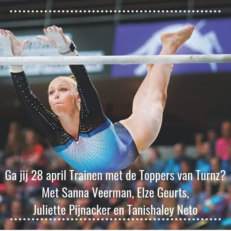 Ga zelf trainen met Sanna Veerman, Elze Geurts, Juliëtte Pijnacker en Tanishaley Rosa Maria Neto op zondag 28 april. Vanaf zaterdag 23 februari 10.00 uur kun je reserveren via bit.ly/2E1EwwM Wees snel want vol=vol.