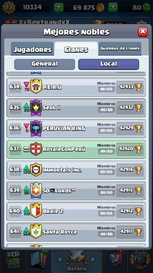 RoyaleConPeru's tweet photo. BUENO RECIEN COMENZAMOS SI GUSTAN PUEDEN UNIRSE Y VAMOS POR EL TOP 100!!! https://t.co/8HhaCks0yu