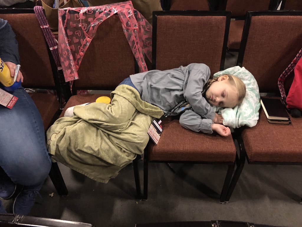 mtoddhamilton's tweet photo. CYC Tired. #cyc19 #babyJ #attendeesincebirth #chapelhillPATH https://t.co/m7L33GuMGm