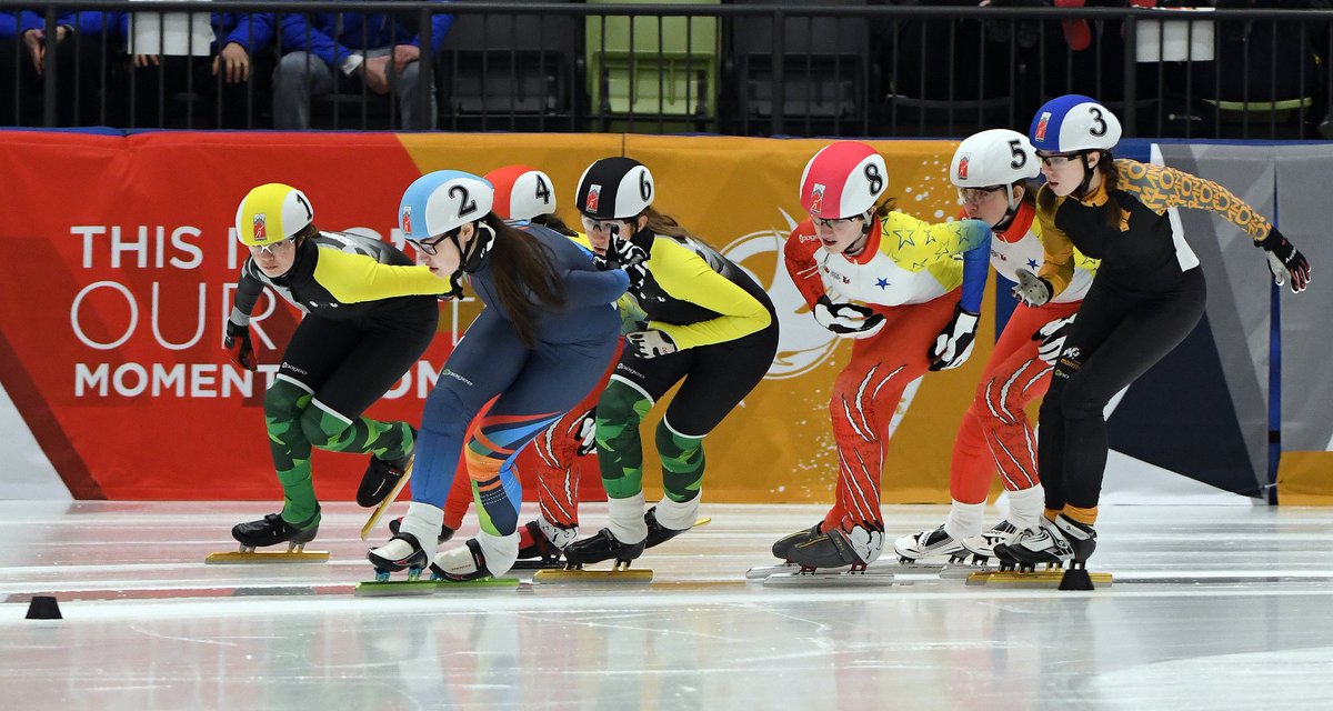 goteamsask's tweet photo. #TeamSask Short Track | Week One Recap 🌾
Our short track squad had a great week @ the @2019CanadaGames, full of learning opportunities & memorable experiences. Much of this young crew will be eligible for 2023! Read the recap ➡️ https://t.co/dq8y7vjBan
#CWG2019 #CGSpeedSkating https://t.co/SVSwDdnWfI