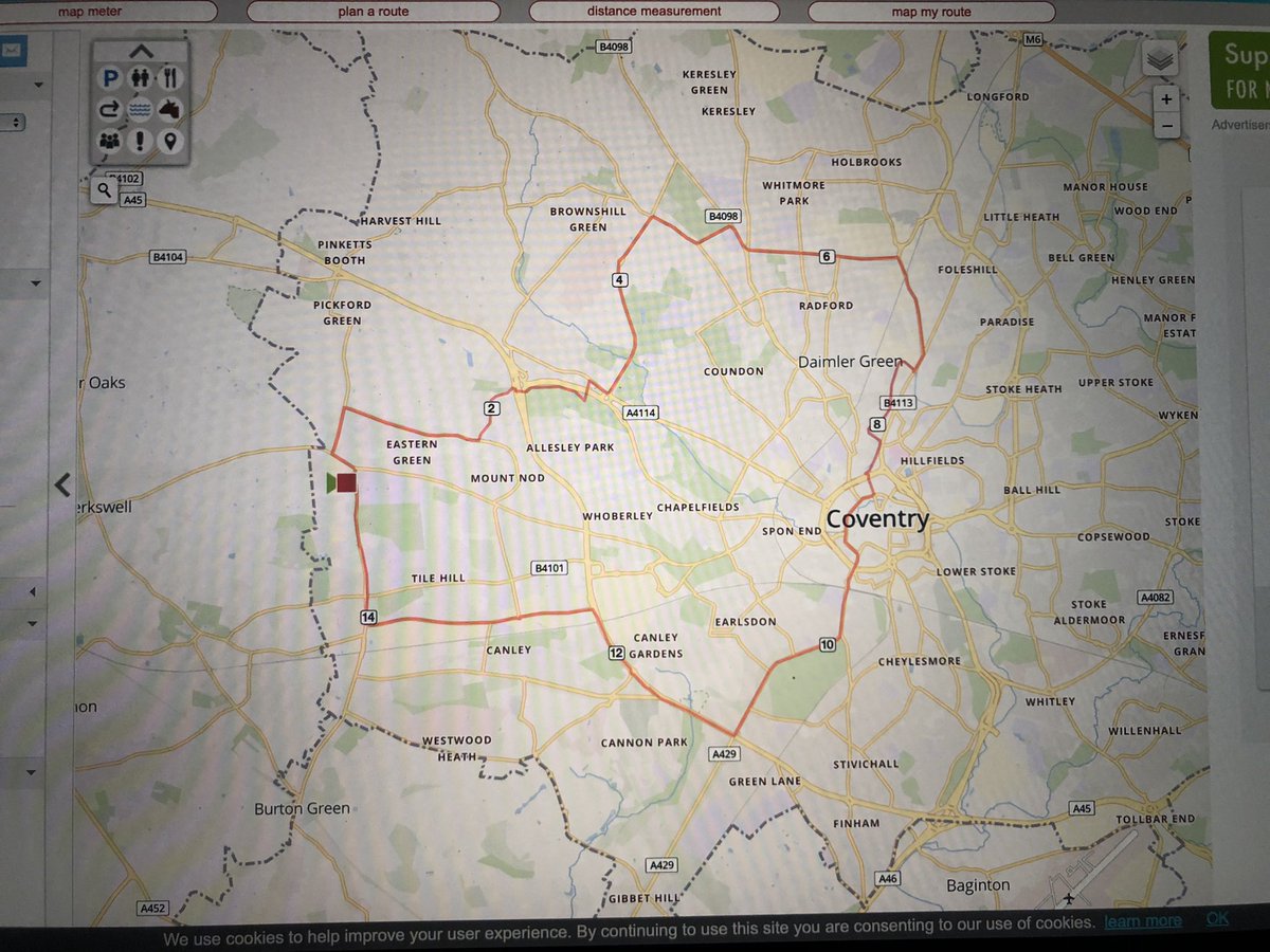 binkybunny7's tweet photo. Route planned for tomorrowโs long run ๐๐ป ... another early start but itโll be lovely & quiet on the roads #marathontraining #itsalongone #whatsundaysarefor ๐คท๐ปโโ๏ธ https://t.co/wrepfhgsRa