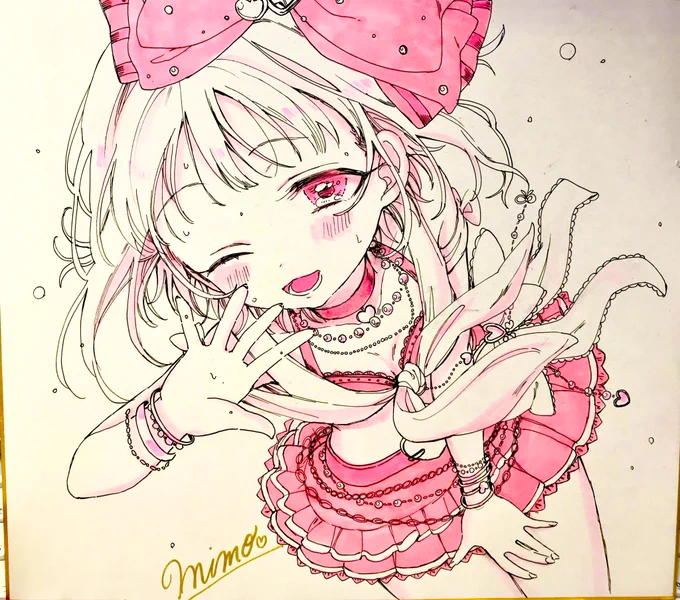 今日の幸子オンリーの色紙の幸子です。よろしくお願いします! 