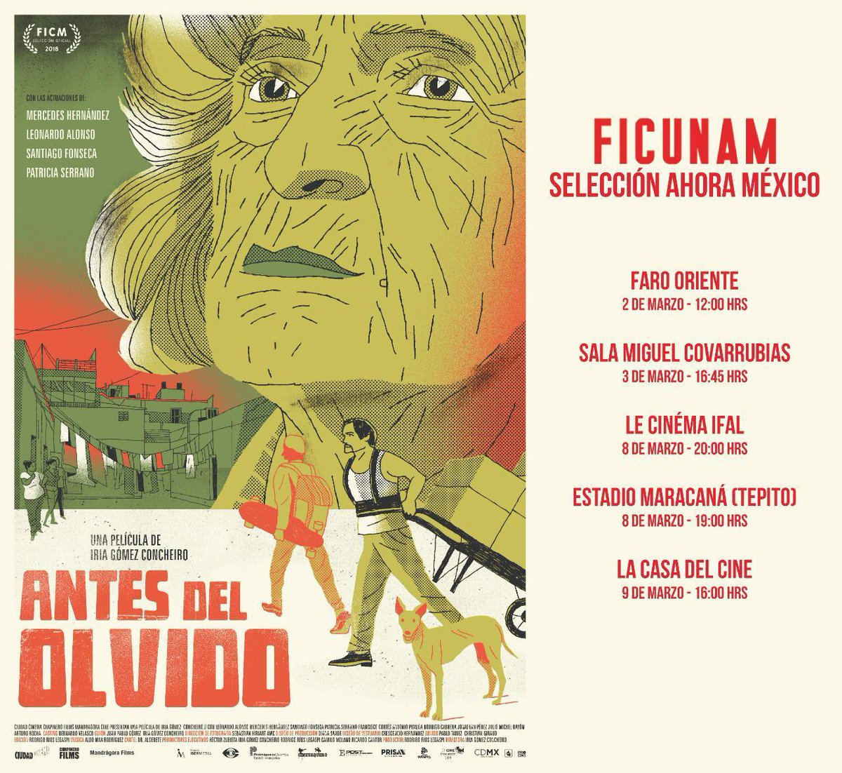 _AntesDelOlvido's tweet photo. #AntesDelOlvido es parte de la selección "Ahora México" del @FICUNAM #FICUNAM9. Una película de #IriaGómez https://t.co/kajCqplScA