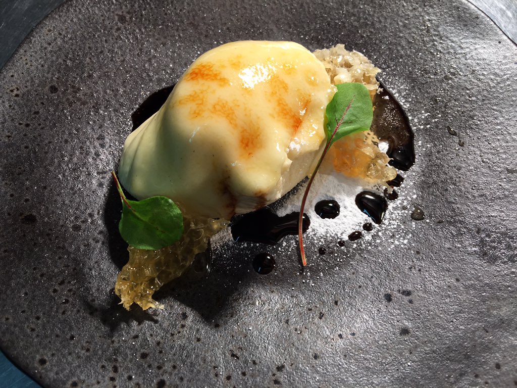 Our little mystery dessert, including IOW honeycomb, Modena vinegar, can you guess what we have? <a href="/TheHambrough/">The Hambrough Restaurant and Bar</a>